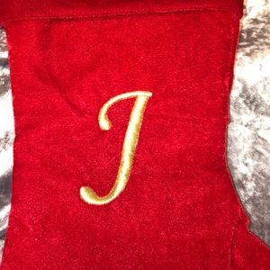 J red velvet stocking!